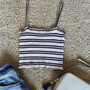 Striped Crop Top
